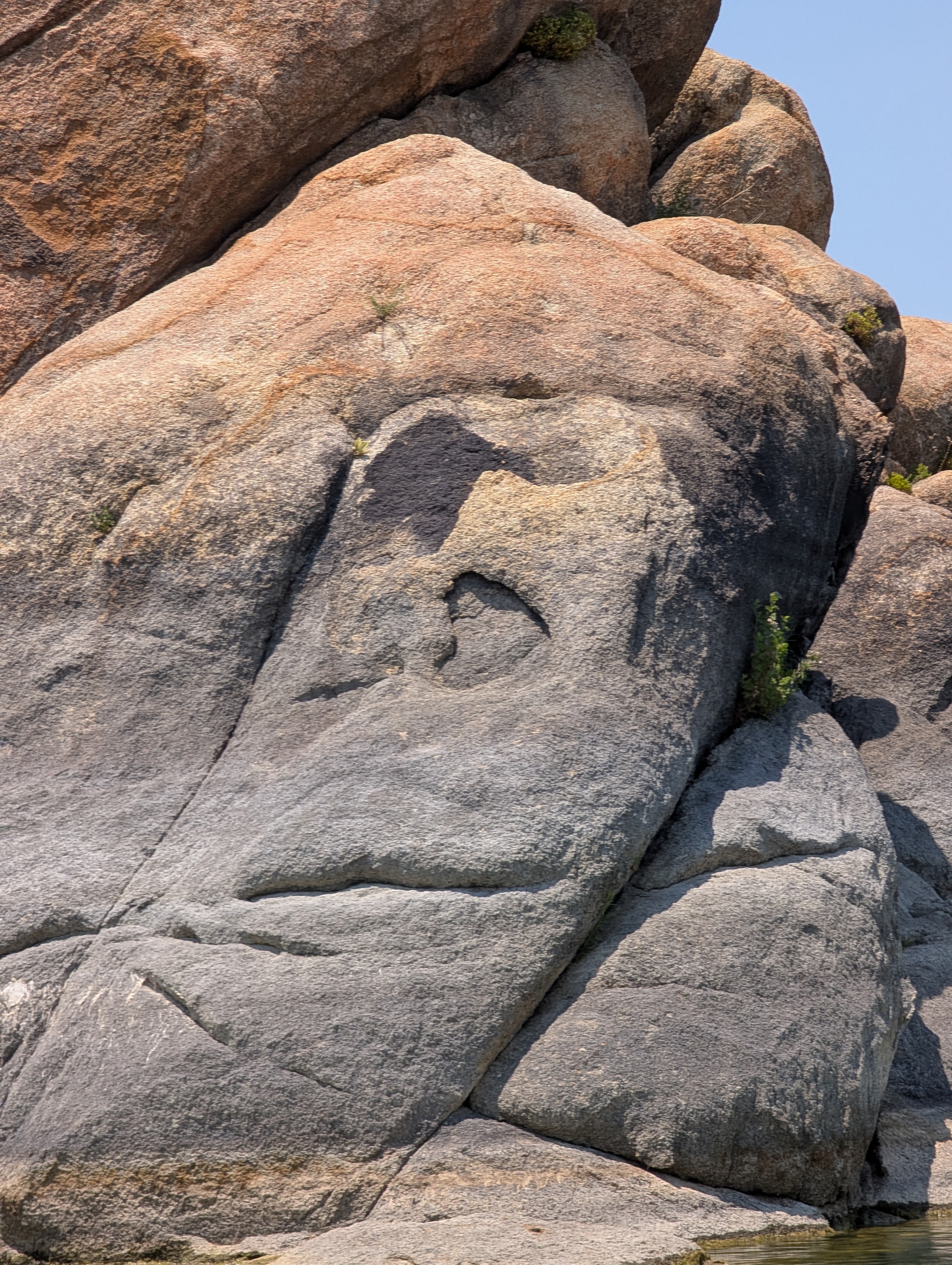 Giant granite rock formations at Watson Lake, Prescott AZ